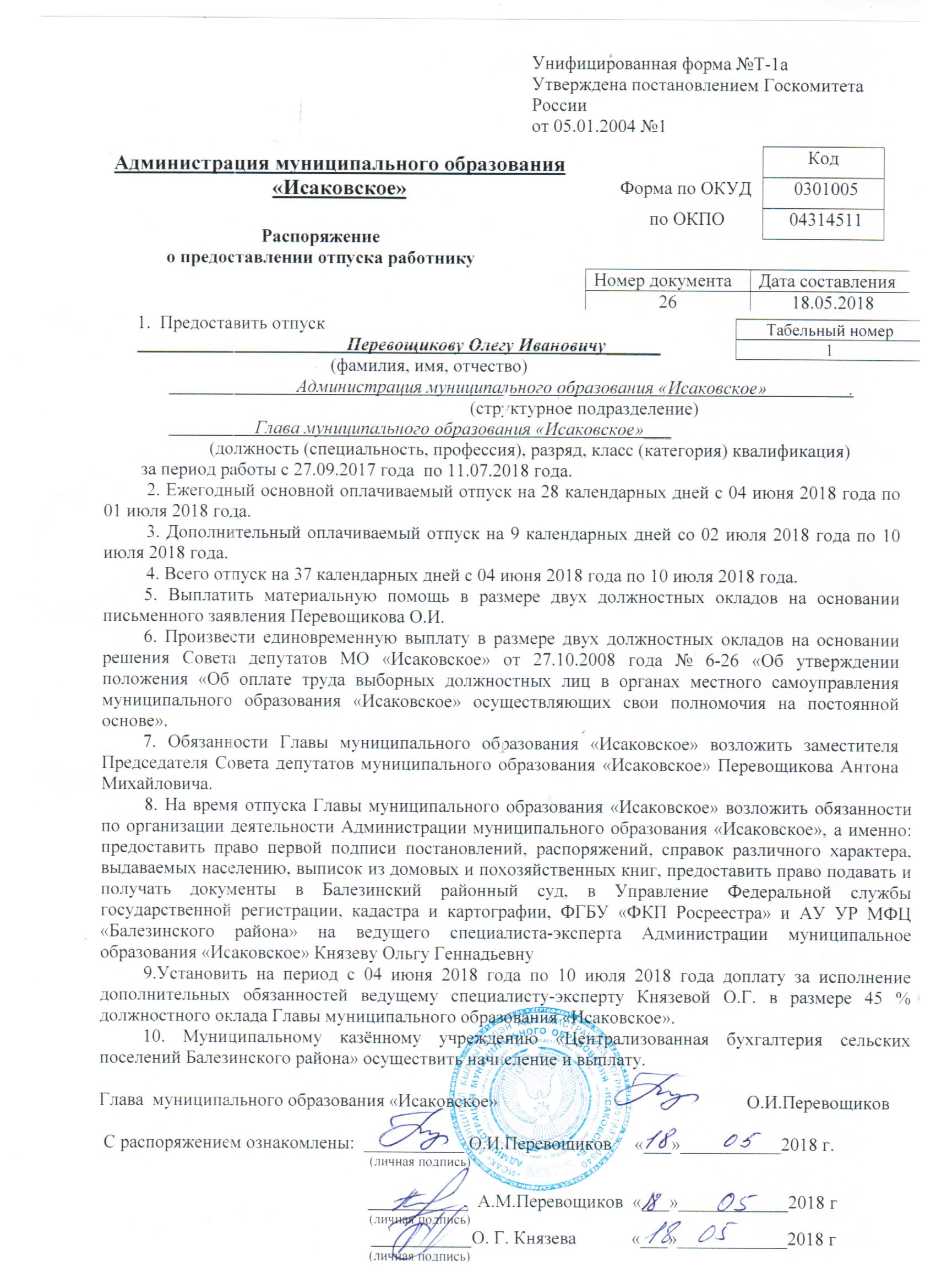 Отпуск муниципального служащего. Распоряжение на отпуск главы администрации. Порядок предоставления отпуска главе муниципального образования. Продолжительность отпуска главы муниципального образования. Распоряжение о предоставлении отпуска главы администрации.